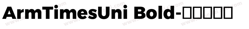ArmTimesUni Bold字体转换